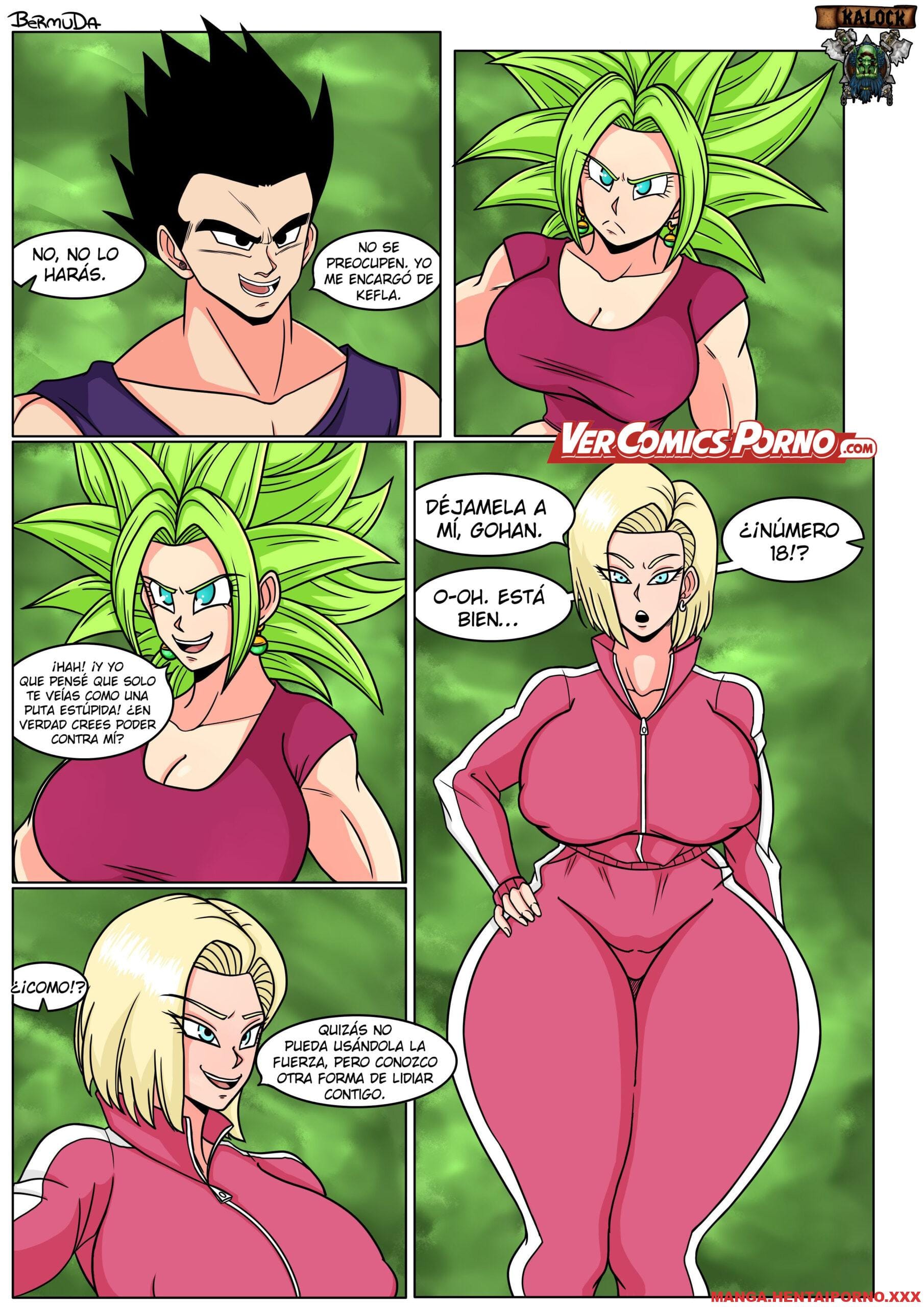 Android 18 tiene una fuerte batalla con Kefla -DRAGON BALL