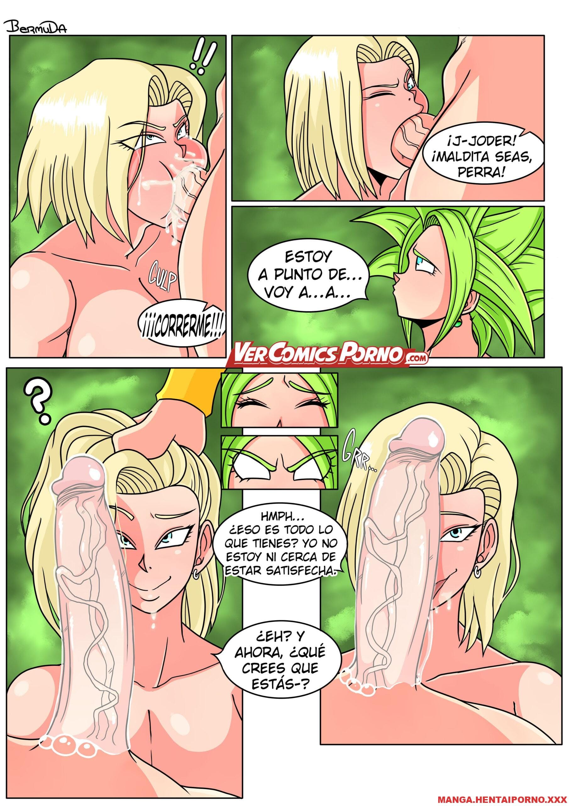 Android 18 tiene una fuerte batalla con Kefla -DRAGON BALL