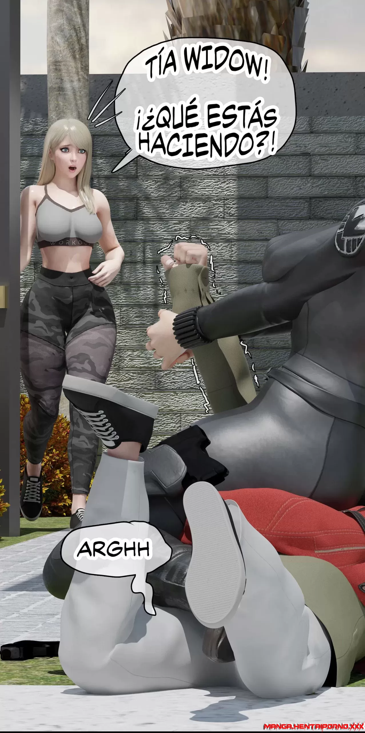 La Viuda de mi Vecina - Comics 3D -Avengers