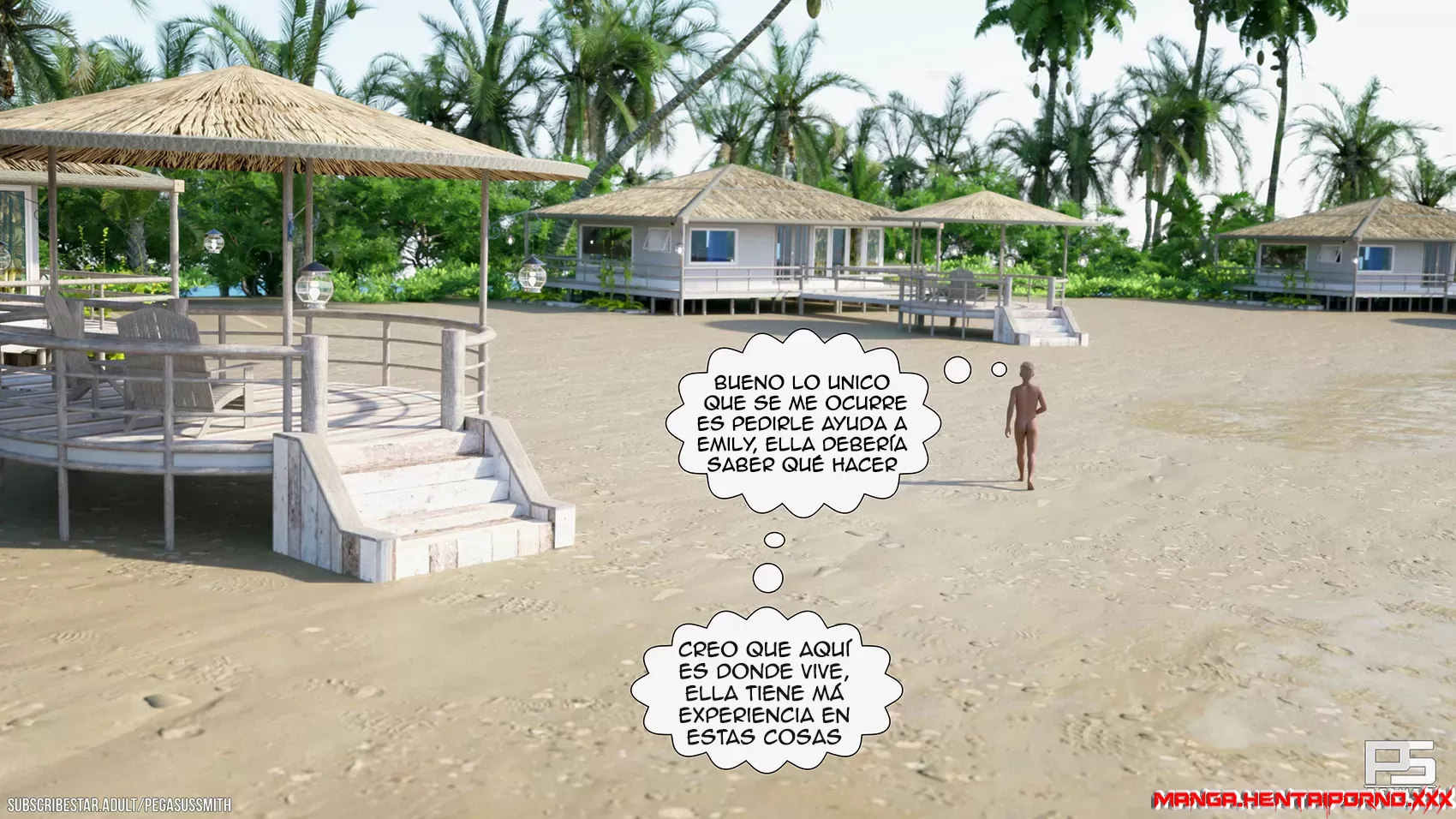 AU NATUREL – Complejo Nudista parte 11 -COMICS en 3D