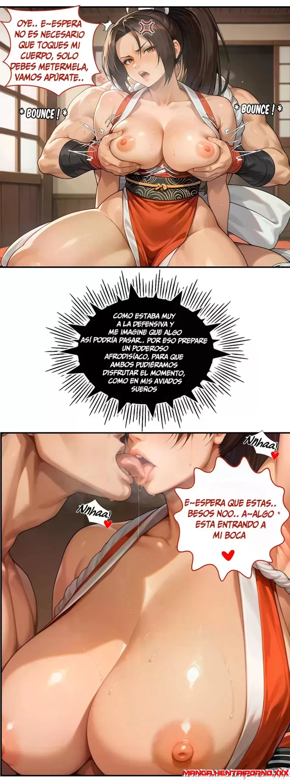 Adiestrando a mi arrogante maestra CULONA y PIERNUDA (The King of Fighters) -MANGA HENTAI