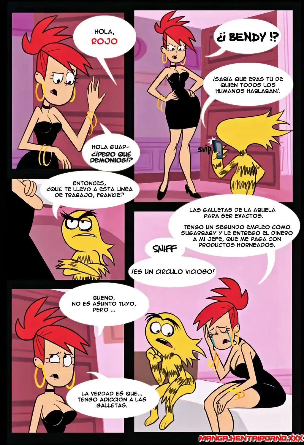 FRANKIE and BENDY (Mansión Foster) FRANKIE and BENDY (Mansión Foster) -MANGA HENTAI