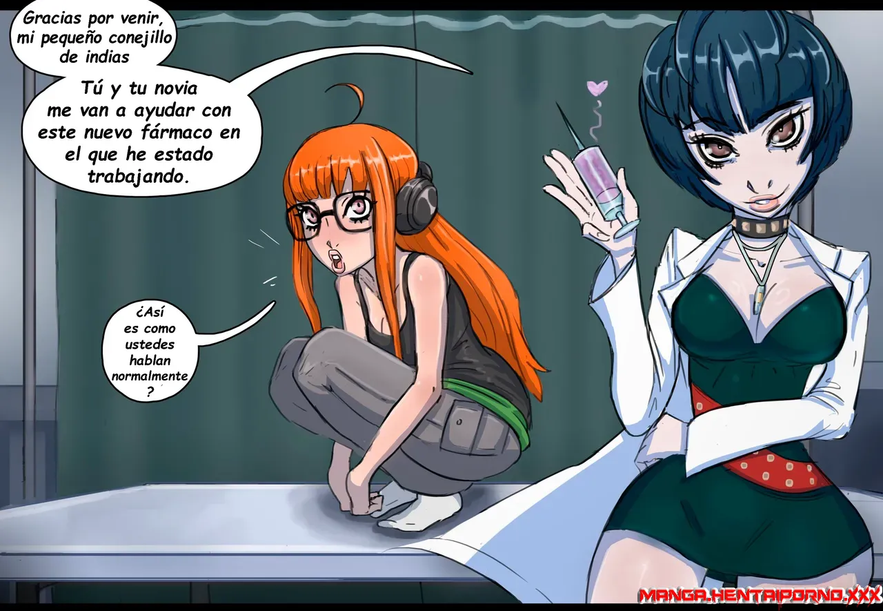 Tú y Futaba visitan la clínica de Tae (Persona 5)