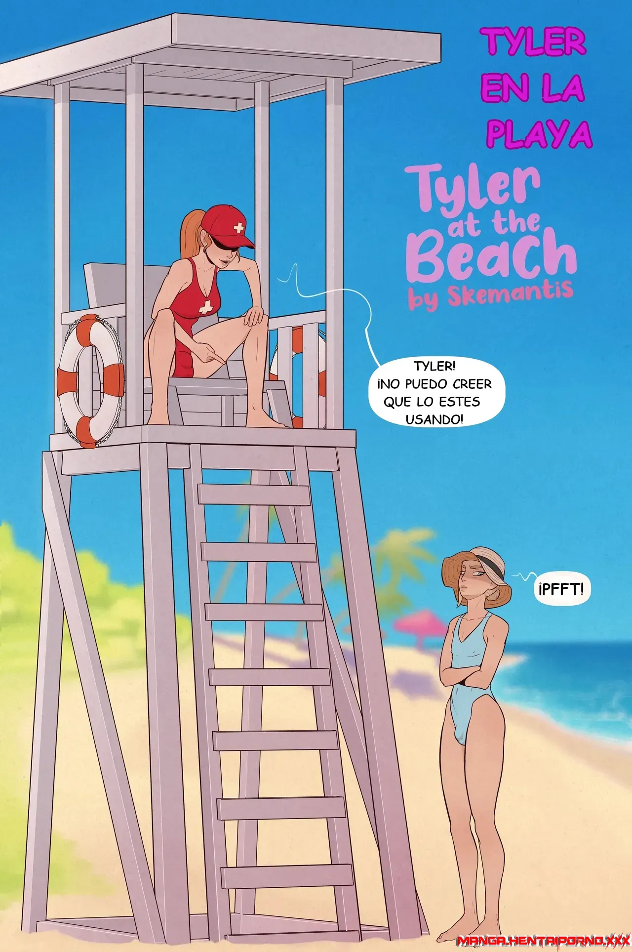 Tyler en la playa (Yaoi)