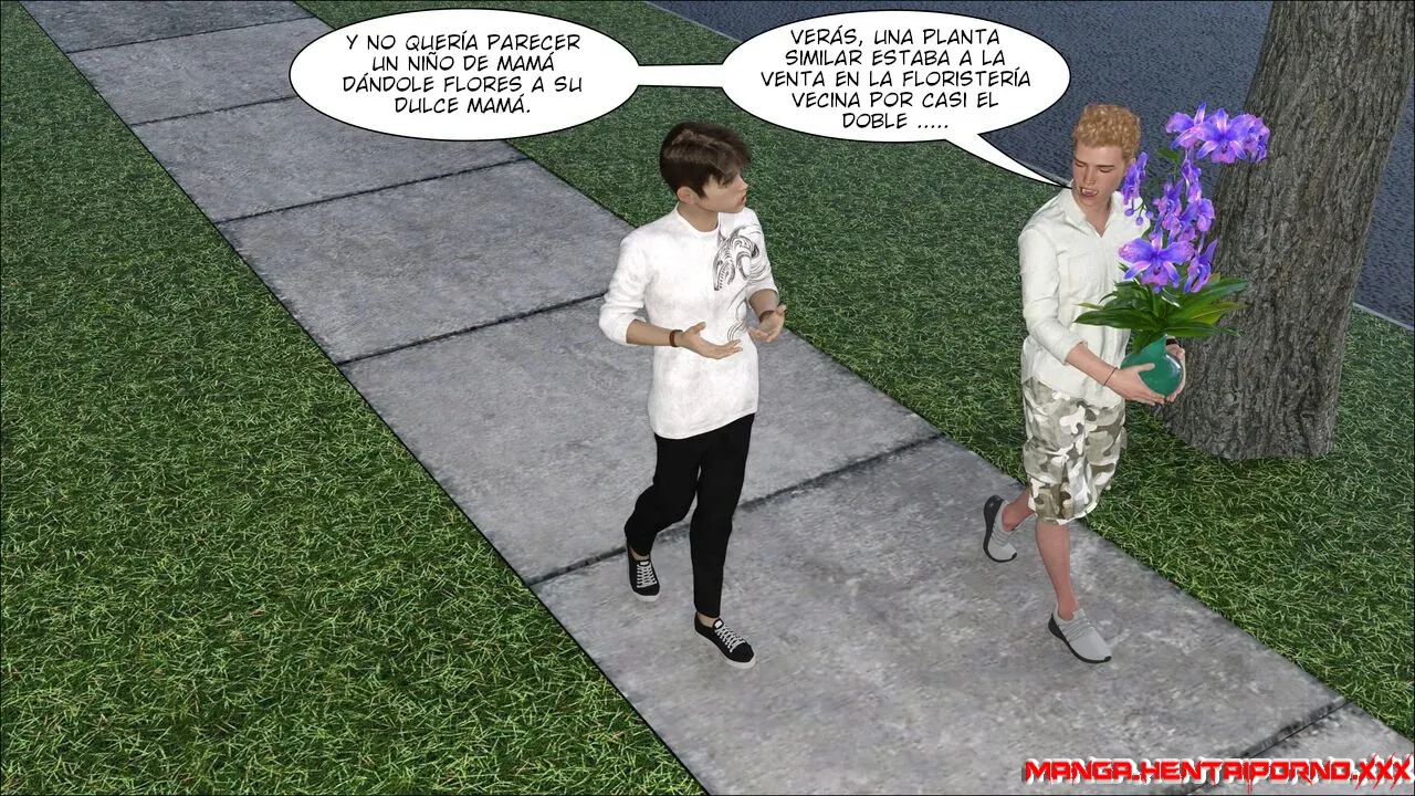 Las flores de mamá - COMICS en 3D - comics porno