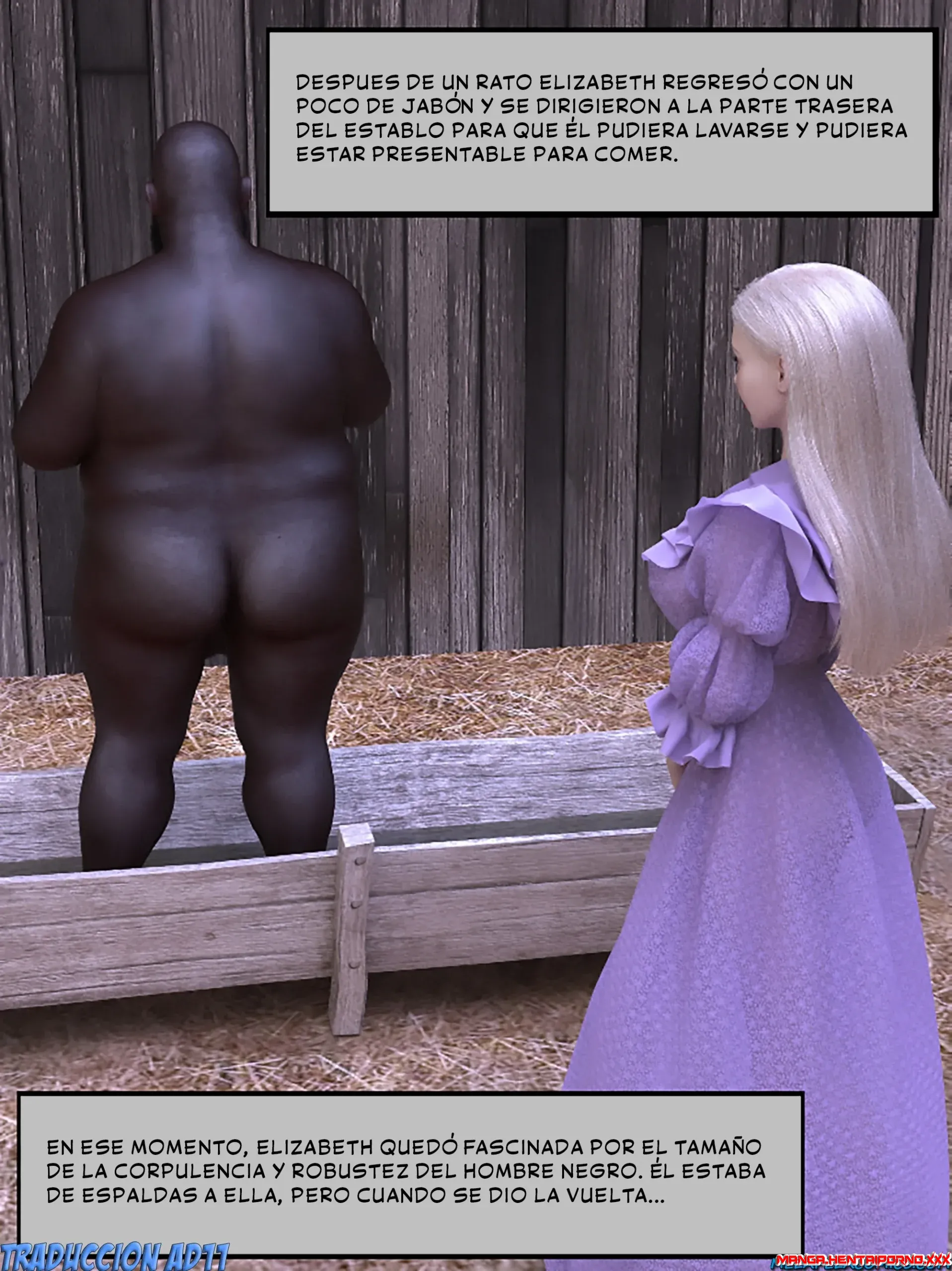 Elizabeth y el esclavo - COMICS en 3D - comics porno