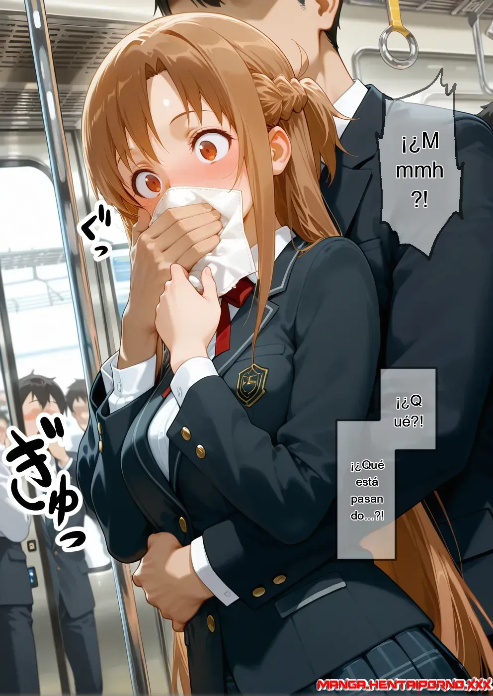 Acoso sexual en el tren (Sword Art Online) - Sword Art Online - comics porno