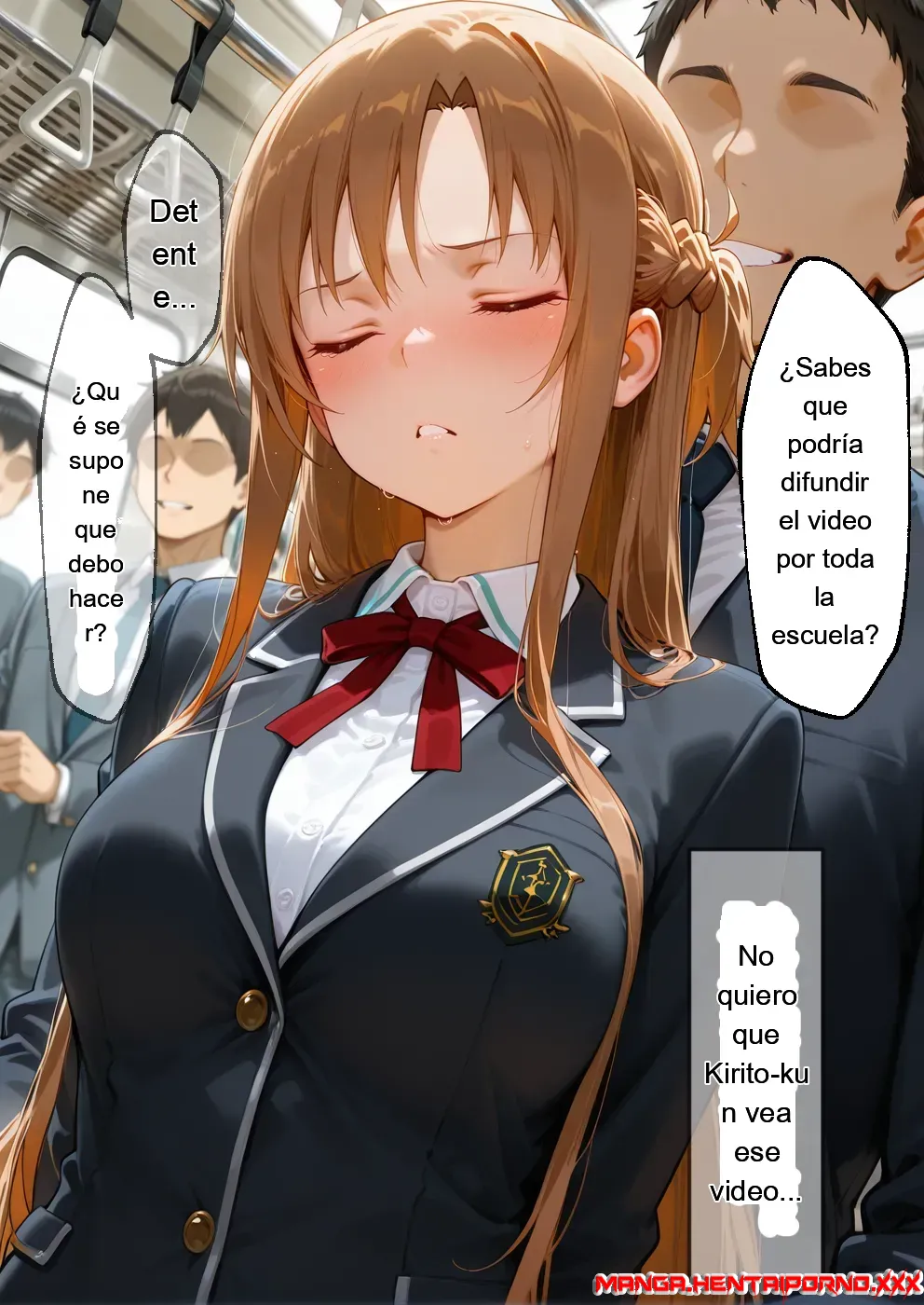 Acoso sexual en el tren (Sword Art Online) - Sword Art Online - comics porno